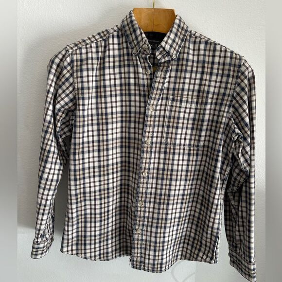 eddie bauer flannel shirt Bundle Of Two Classic Plaid mens Medium - Picture 6 of 8